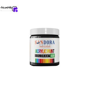 مادر رنگ اکریلیک پایه آب مشکی ساندورا 250 گرمی