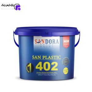 پوشرنگ نیم پلاستیک سان استاندارد درجه 1 ساندورا کد 402 دبه