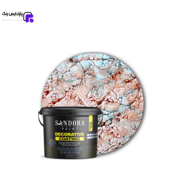 رنگ دکوراتیو تار عنکبوتی سیلور (نقره ای) 500 گرمی ساندورا