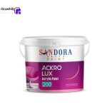 رنگ اکریلیک سفید نیمه براق آکرولوکس ساندورا 200 گالن 4 کیلویی