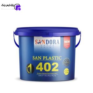 رنگ نیم پلاستیک ساندورا 402 گالن
