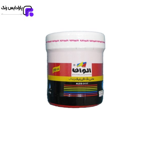 مادر رنگ اکریلیک پایه آب قرمز 542 الوان 250 گرمی